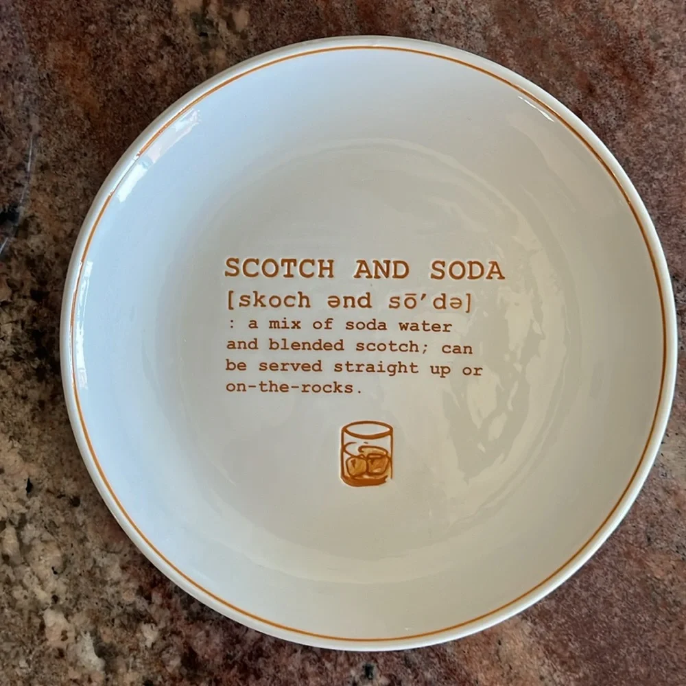 NWOT Pottery Barn Cocktail Inspired Plates